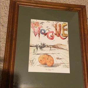 Vintage 1944 VOGUE wall art